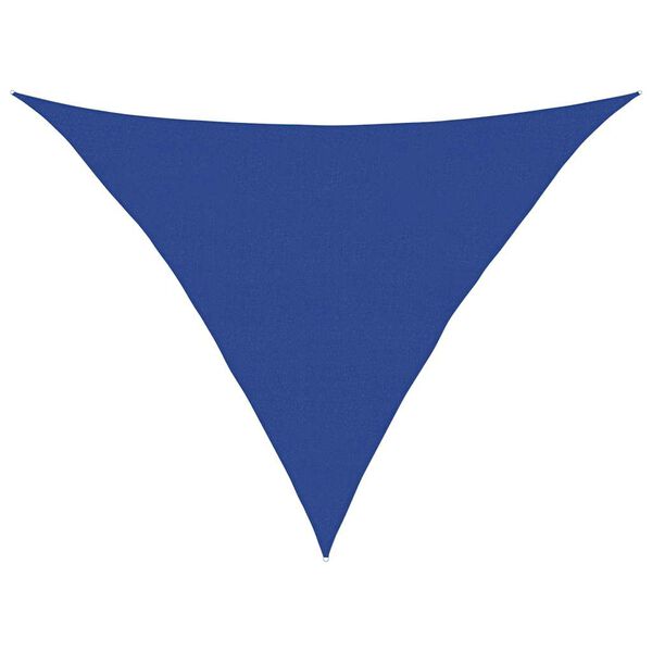 vidaXL Voile d'ombrage 160 g/m&sup2; triangulaire bleu 5x5x6 m PEHD