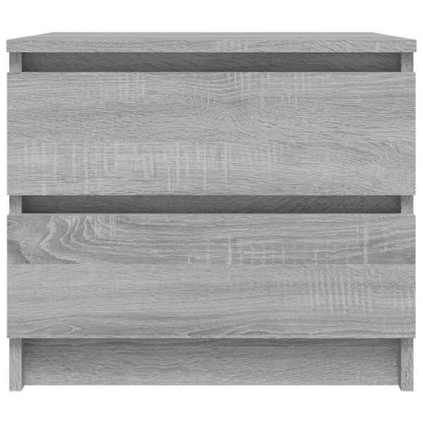 vidaXL Table de chevet Sonoma gris 50x39x43,5 cm Bois d'ingénierie