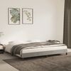 vidaXL Cadre de lit sans matelas gris clair 200x200 cm velours