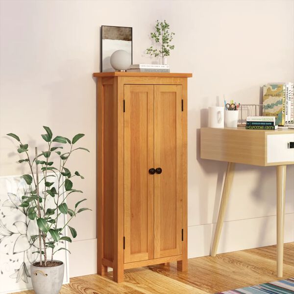 vidaXL Armoire de rangement 50x22x110 cm Bois de chêne massif