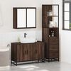 vidaXL Ensemble de meubles de salle de bain 3 pcs Chêne marron