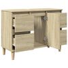 vidaXL Meuble d'&eacute;vier ch&ecirc;ne sonoma 80x33x60 cm bois d'ing&eacute;nierie