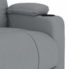 vidaXL Fauteuil de massage Gris clair Tissu