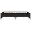 vidaXL Cadre de lit sans matelas noir 135x190 cm