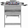 vidaXL Table de Foosball Gris Sonoma 125 x 60,5 x 80 cm