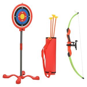 vidaXL Ensemble de tir &agrave; l'arc et de fl&egrave;ches avec cible pour enfants