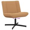 vidaXL Chaise pivotante Beige 63 x 75 x 76 cm Peau de mouton