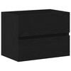 vidaXL Cabinet de lavabo Ch&ecirc;ne noir 60 x 39 x 62 cm Bois d'ing&eacute;nierie