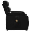 vidaXL Fauteuil inclinable de massage &eacute;lectrique noir similicuir
