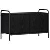 vidaXL Meuble TV 79,5 x 33 x 50 cm Ch&ecirc;ne noir Bois d'ing&eacute;nierie