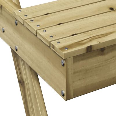 vidaXL Table de pique-nique blanc 105x134x75 cm bois massif de pin