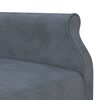 vidaXL Canap&eacute;-lit en forme de L gris 271x140x70 cm velours