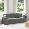 vidaXL Canap&eacute; Gris fonc&eacute; 228 x 78 x 80 cm Velours