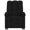vidaXL Fauteuil inclinable noir tissu