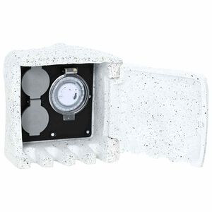 vidaXL Prise de jardin forme de pierre avec minuterie