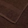 vidaXL Serviettes de bain FROGN 10 pcs marron 100x150 cm 360 g/m²