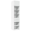 vidaXL Armoire de rangement mince blanc 50x42,5x225 cm