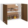 vidaXL Armoire suspendue "Lyon" Ch&ecirc;ne brun 80 x 31 x 60 cm Bois d'ing&eacute;nierie