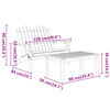 vidaXL Ensemble de salon de jardin Adirondack 3 pcs bois acacia solide
