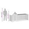vidaXL Poulailler 3 x 1 x 1,5 m Acier galvanis&eacute;