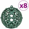 vidaXL Boules de Noël 100 pcs vert 3 / 4 / 6 cm