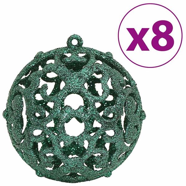 vidaXL Boules de Noël 100 pcs vert 3 / 4 / 6 cm