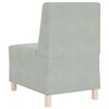 vidaXL Unité de Sofa Modulaire Sans Accoudoirs 2 pcs Gris clair