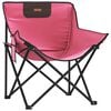 vidaXL Chaise de camping avec poche pliable lot de 2 rose