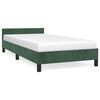 vidaXL Cadre de lit sans matelas vert fonc&eacute; 100x200 cm velours