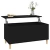 vidaXL Table basse Noir 90x44,5x45 cm Bois d'ingénierie