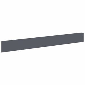 vidaXL Bordure de Pelouse 10 pc 100 x 12 cm Acier Anthracite