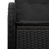 vidaXL Canap&eacute; de jardin avec coussin Noir 121 x 62 x 69cm polyrotin