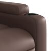 vidaXL Fauteuil inclinable électrique marron similicuir