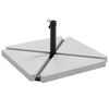 vidaXL Ensemble de bases de parasols de jardin 5 pcs granit et acier