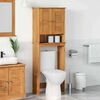 vidaXL Armoire de toilette VIGO Marron et Marron Miel 60 x 27 x 161 cm