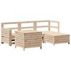 vidaXL Salon de jardin 5 pcs bois de pin massif