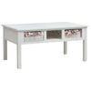 vidaXL Table basse Blanc 99,5x60x48 cm Bois
