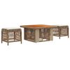 vidaXL Ensemble de salle &agrave; manger pour jardin 3 pc 2 place