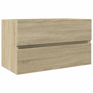 vidaXL Armoire d'&eacute;vier ch&ecirc;ne sonoma 80x38,5x45 cm Bois d'ing&eacute;nierie