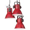 vidaXL Lampe suspendue 25 W rouge délavé 30x30x100 cm E27