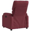 vidaXL Fauteuil de massage inclinable &eacute;lectrique Rouge bordeaux Tissu