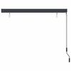 vidaXL Store enrouleur Rayé Anthracite 180 x 250 cm Tissu et Aluminium