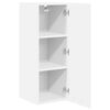 vidaXL Armoire suspendue 2 pcs Blanc 30 x 31 x 80 cm Bois d'ing&eacute;nierie