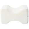 vidaXL Knee Pillow Blanc Mousse &agrave; m&eacute;moire et polyester