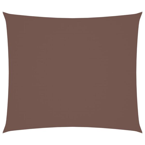 vidaXL Voile de parasol tissu oxford rectangulaire 2,5x3 m marron