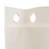 vidaXL Rideaux en voile avec œillets 2 pcs crème 140x245 cm