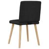 vidaXL Chaises à manger lot de 6 noir tissu