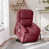 vidaXL Fauteuil inclinable rouge bordeaux tissu