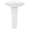 vidaXL Lavabo autoportant avec socle Céramique Blanc 580x470x200 mm
