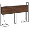vidaXL Headboard de Rangement avec Station de Charge Ch&ecirc;ne marron